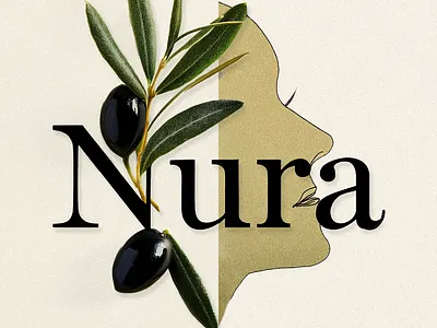Nura skincare brand adobe illustrator beauty brand branding care cream design graphic design illustration logo logotype olives skin skincare vector