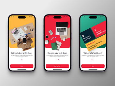 Task Management App Onboarding accessible design app app ui branding color color pallet dark design illustration light onboarding task task management ui ui design ux website