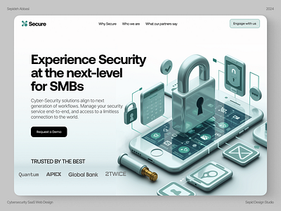 Security SaaS Web Design cybersecurity figma landingpage saas ui uidesign web design