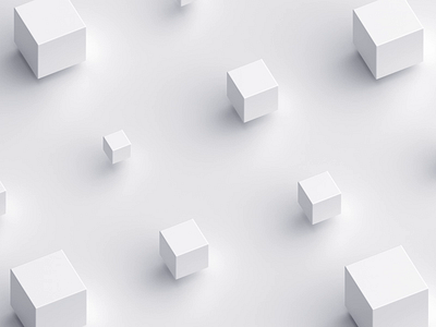 White blocks 3d abstract animation background blender blocks branding clean cubes data design geometric light looping minimal minimalist render shape simple white