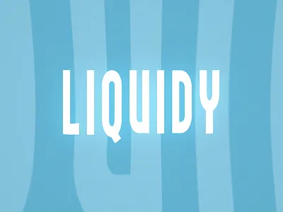 Liquidy V2 with a better loop motion design motion graphics typography