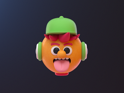 Spicy character 3d 3dart 3dillustration c4d candy character chile design illustration render spicy tongue vago3d