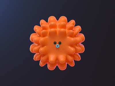 Cute character 3d 3dart 3dillustration blender c4d character cute design illustration minimal orange organic render simple vago3d