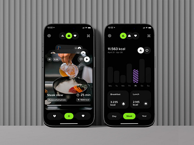 Diet planning app | Calories tracker app app ui design breakfast calorie counter calories calories tracker app diet planning app fitness food app health care healthy interface lunch mobile nutrition proteins statistics ui ux wealth wellness