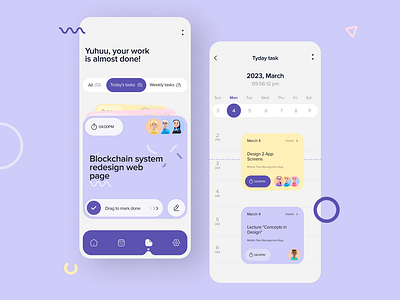 Task Management App android app calendar card create design gradient ios management notion planning productive project schedule task task list to do website ui ux website