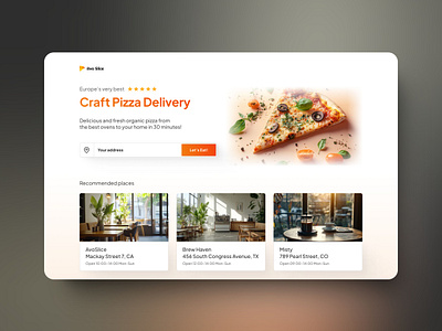 Landing Page for Avo Slice ui ux web design