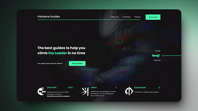 Gaming Guides Website figma ui web design