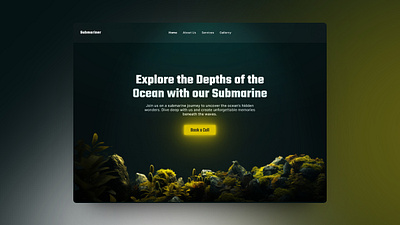 Submariner Website figma ui web design