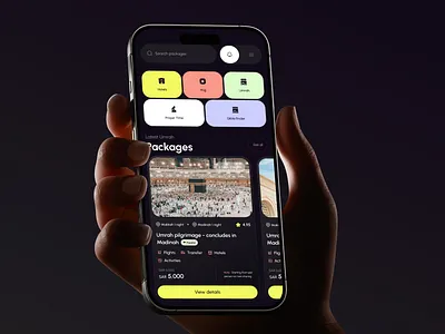 Umrah and Hajj App arabic booking app flight hajj hajj booking hotel islamic app macca madinah mobile mobile application ticket ticket booking ui design umrah