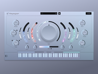 Voyager audio plugin graphic design ui vst ui