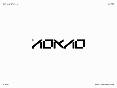 AOKAO | Fashion Brand Logo Design advertising brand brand design brand designer brand identity branding brandmark clothing brand color palette dailylogochallenge designer fashion graphic design logo logo design logo designer logo mark streetwear urban fashion brand wordmark