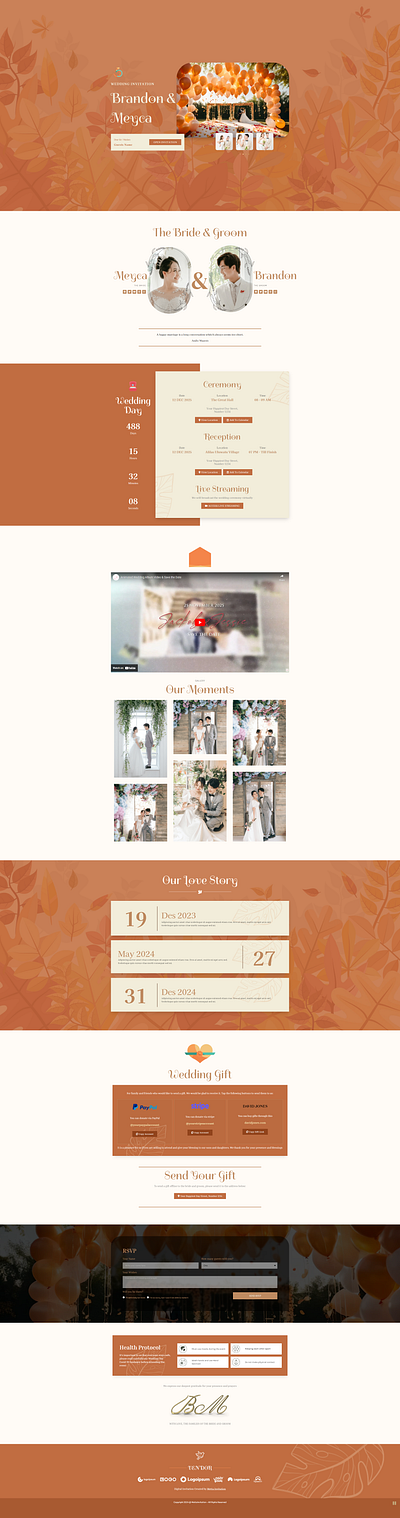 Autumn Release Wedding RSVP Website | Wedding Invite Website invitation landing page invitation web married landing page married website online rsvp website web design wedding agency wedding brochure wedding design wedding homepage wedding invitation wedding landing page wedding organizer wedding planning wedding rsvp website wedding website