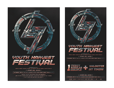 POSTER - YHF 2019 advertisement christian church graphic design logo logo design poster poster design social media vector vector design