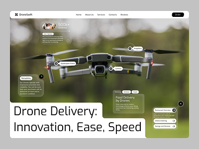 Fly high through the sky branding clean delivery design drone ecommerce fly illustration landing page logo map minimal modern product ui ux web web desgn website website design