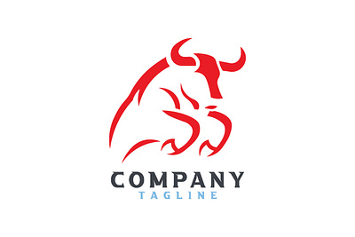 Bull Trading or Finance Logo bull finance invest logo money trade trading