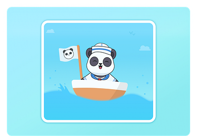 Sailor Panda art artist artwork design designer dribbble freelance freelancer hire illustration ui ux.artist