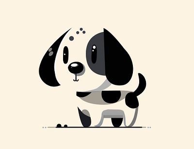 || Minimal Dog Art || art cute dog graphic design illustration minimal vector