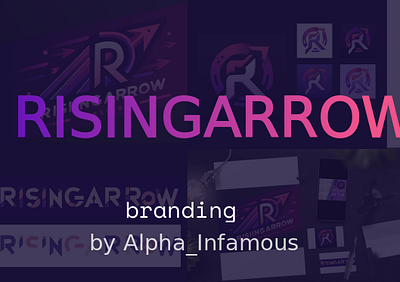 ⬥ Branding @RisingArrow ⬥ art branding graphic design illustration logo vector