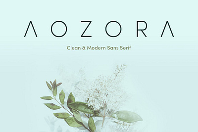 Aozora - Clean and Modern Sans Serif advertising font bold font branding font font geometric font legible font modern font open font popular font poster font readable font sans font sans serif sans serif font smooth font strong font template font typography font web font wordmark font