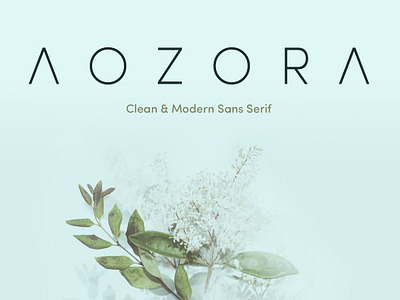 Aozora - Clean and Modern Sans Serif advertising font bold font branding font font geometric font legible font modern font open font popular font poster font readable font sans font sans serif sans serif font smooth font strong font template font typography font web font wordmark font