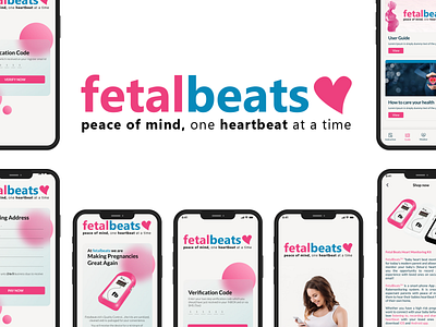 Fetalbeats App UI branding typography ui ux