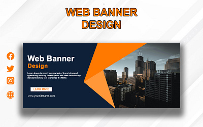 WEB BANNER DESIGN banner banner design branding design graphic design graphic designer photoshop post social media post web banner design