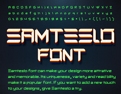 Samteslo Font creative font