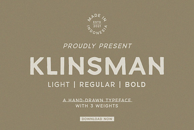 KLINSMAN A Hand-drawn Typeface display font handlettered font handmade font lettering fonts logo template font sans serif font typeface font typography font vintage font vintage type font