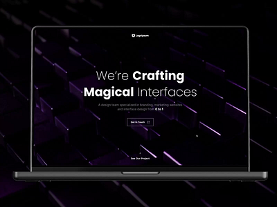 Interfaces - Website Interaction Animation 3d animation branding dark interaction motion graphics purple ui