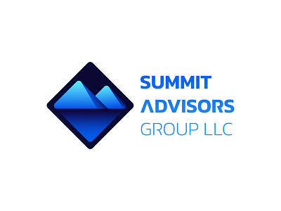 Summit Advisors Group LLC - Modern Financial Logo Concept brand identity branding business logo creative logo design finance logo financial icon identity logo logo design logo mark logodesign logotype minimalist logo modern logo typography vector