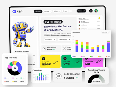 AI Dashboard interface for admin🤖 3d ui admin dashboard ai analytics ui animation artora chatbot ui dashboard dashboard design dutopia interface lottie animation modern ui motion graphics neel neel litoriya neelart ui web design website design