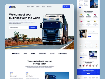 Transport Rental Service - Website animation branding dropshipping ecommerce ecommerce website elementor design elementor website graphic design landing page logo motion graphics shopify store shopify store design shopify wesite ui web design website design website development