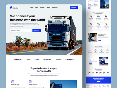 Transport Rental Service - Website animation branding dropshipping ecommerce ecommerce website elementor design elementor website graphic design landing page logo motion graphics shopify store shopify store design shopify wesite ui web design website design website development