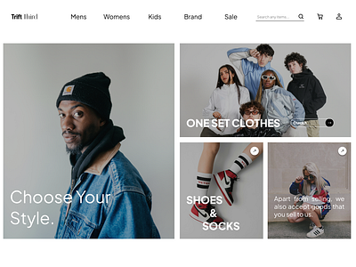 Trift Third clothes shop trift ui web