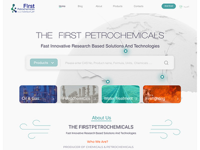 Petrochemicals Website Ui design app design fig figma graphic design petrochemicals ui ux