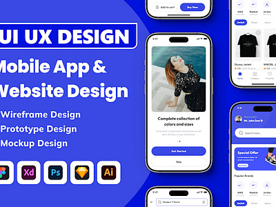 I will do UX UI design, mobile app design, figma app design by ...