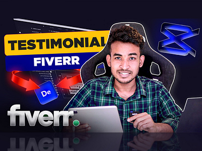 Video Editing Testimonial for Fiverr I Thumbnail Design art brand branding branding design creative post design design graphic design poster design social media design social media post social media poster social media poster design thumbnail design typography ui video thumbnail video thumbnail design youtube youtube thumbnail youtube thumbnail design