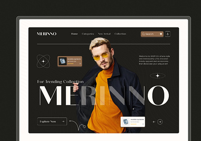 Fashion Ecommerce Full Landing Page UI clothing brand landing page ecommerce landing page design fashion landing page design fashion landing page ui user interface