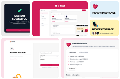 Earna SnapShot graphic design ui