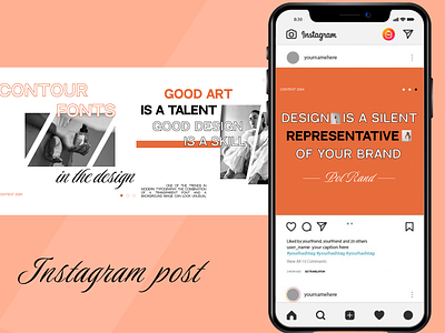 Instagram post design graphic design