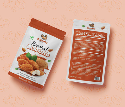 Almond nuts pouch packaging design almond packaging design almond pouch packaging almonds packaging design almonds pouch design label design nuts packaging design nuts pouch design pouch pouch packaging pouch packaging design