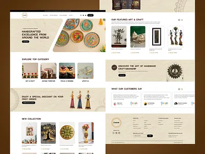 Chamak Handmade Carfting Website animation branding graphic design logo motion graphics ui