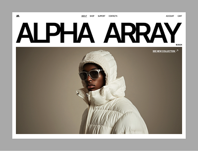 ALPHA ARRAY | WEBSITE | UI/UX CONCEPT branding design graphic design illustration logo typography ui ux vector