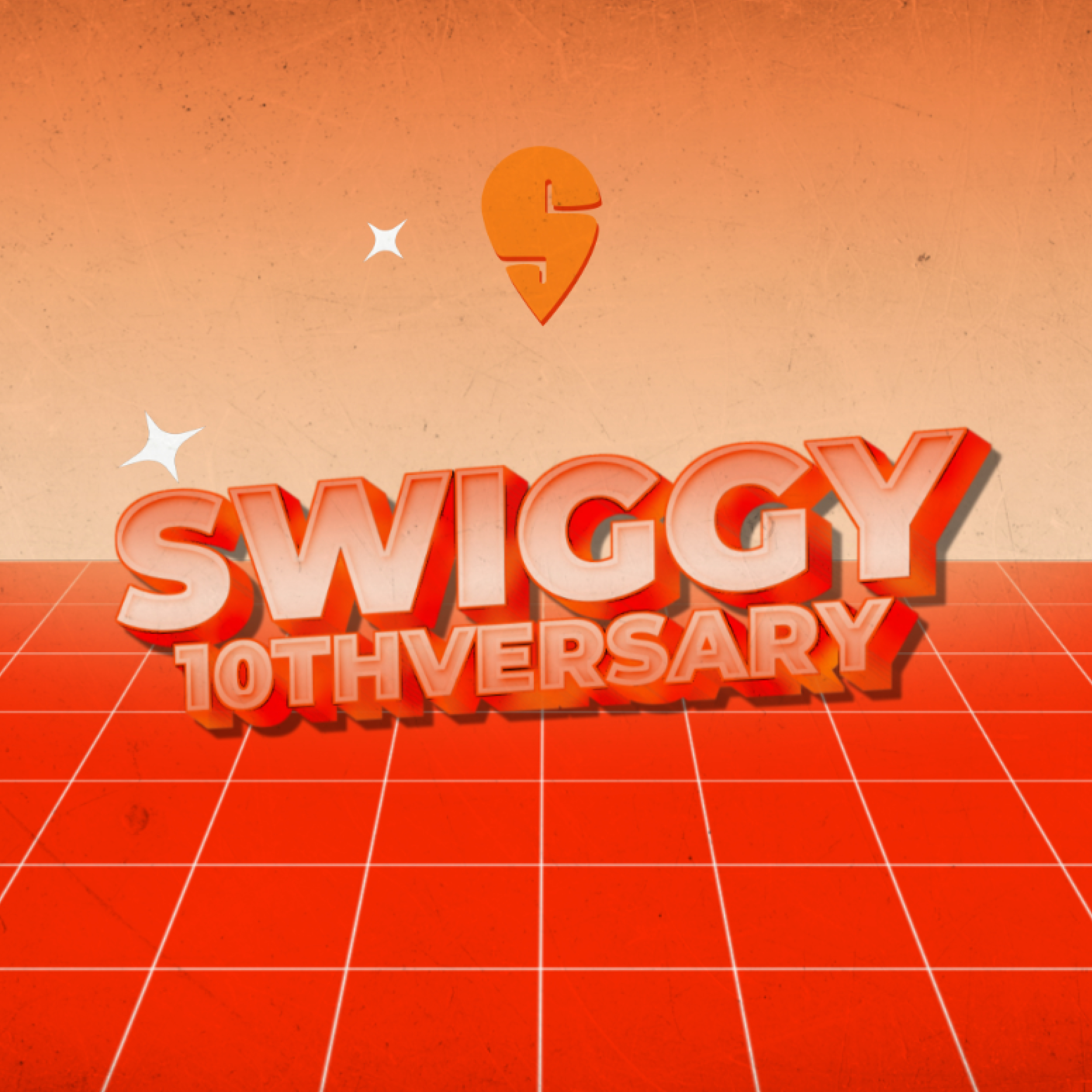 Retro Motion Graphic (10 Years of Swiggy) brand graphic design ilustration motion graphics swiggy
