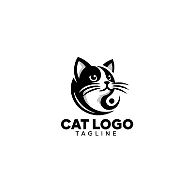 Cat Iconic Cute Logo abstract logo animal logo animation brand branding business logo cat logo cat paw company logo creative logo design graphic design icon iconic illustration logo logo modern logo symbol shape logo vector