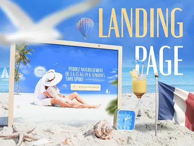 Landing page | Weight loss online course course design illustration landing landing page online online course site ui ux web website weight