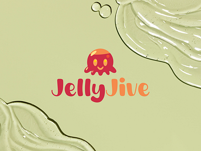 JellyJive branding design fun mascot grafiko labs graphic design happy happy logo illustration illustrative logo logo logo design minimal mascot simple simple logo skin care logo skincare