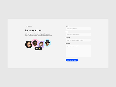 Contact Section contact design drop us a line figma form minimal simple ui ui design ux web