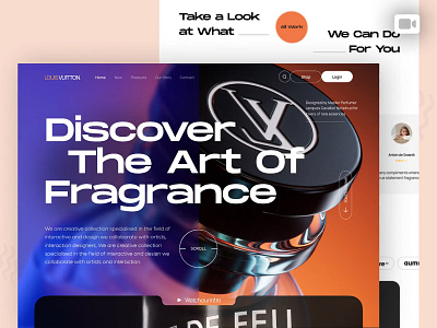 animation landing page louis vuitton 2danimation animation landing page landingpage motion graphics ui ux