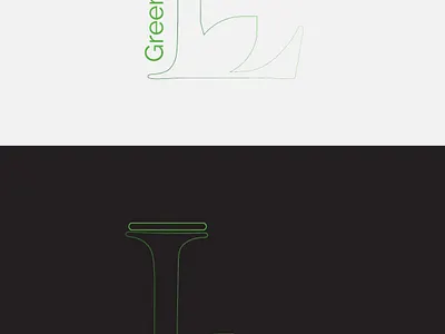 Green Leaf branding graphic design logo vector